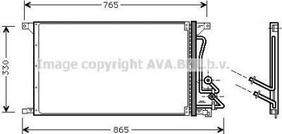 Prasco FD5304 конденсатор, кондиционер на FORD TRANSIT c бортовой платформой/ходовая часть (E_ _)