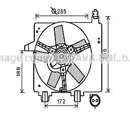 Prasco FD7550 вентилятор, охлаждение двигателя на FORD FIESTA IV (JA_, JB_)