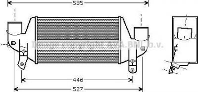 Prasco FDA4313 интеркулер на FORD FIESTA фургон (JV_)