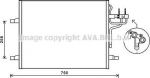 Prasco FDA5483 конденсатор, кондиционер на FORD KUGA I