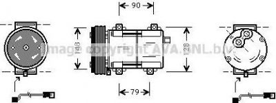 Prasco FDAK283 компрессор, кондиционер на FORD TRANSIT c бортовой платформой/ходовая часть (E_ _)