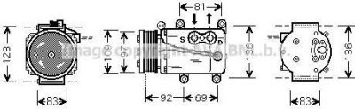 Prasco FDK171 компрессор, кондиционер на FORD MONDEO III седан (B4Y)