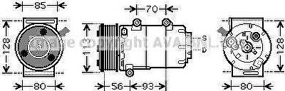 Prasco FDK416 компрессор, кондиционер на FORD MONDEO IV седан (BA7)