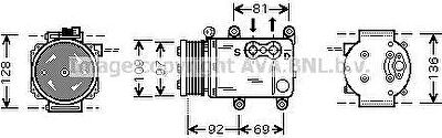 Prasco FDK419 компрессор, кондиционер на FORD MONDEO III седан (B4Y)