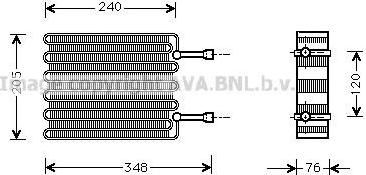Prasco FDV022 испаритель, кондиционер на FORD FIESTA IV (JA_, JB_)