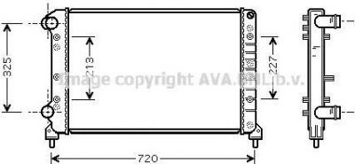 Prasco FT2261 радиатор, охлаждение двигателя на FIAT DOBLO Cargo (223)