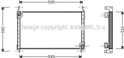 Prasco FT5173 конденсатор, кондиционер на FIAT BRAVA (182)