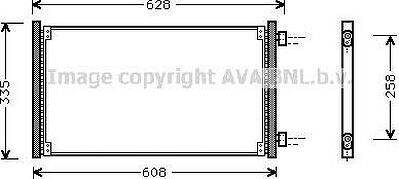 Prasco FT5213 конденсатор, кондиционер на FIAT PUNTO (188)