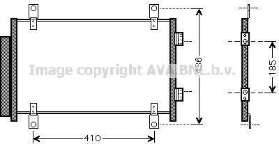 Prasco FT5351D конденсатор, кондиционер на FIAT DUCATO автобус (244, Z_)