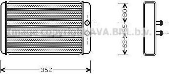 Prasco FT6265 теплообменник, отопление салона на FIAT DUCATO фургон (230L)