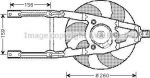 Prasco FT7107 вентилятор, охлаждение двигателя на FIAT CINQUECENTO (170)