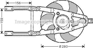 Prasco FT7107 вентилятор, охлаждение двигателя на FIAT CINQUECENTO (170)