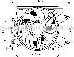 Prasco FT7604 вентилятор, охлаждение двигателя на FIAT PANDA VAN (312_, 312)