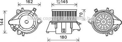 Prasco FT8438 электродвигатель, вентиляция салона на FIAT DOBLO вэн (223, 119)