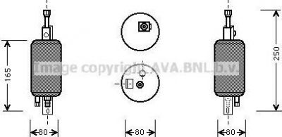 Prasco FTD029 осушитель, кондиционер на FIAT CROMA (154)