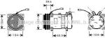 Prasco FTK372 компрессор, кондиционер на FIAT CROMA (154)