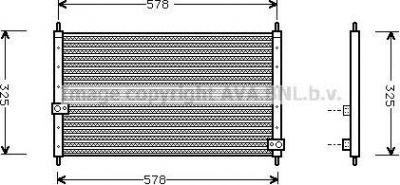 Prasco HD5062 конденсатор, кондиционер на HONDA INTEGRA купе (DC2, DC4)