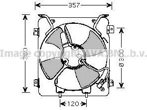 Prasco HD7523 вентилятор, охлаждение двигателя на HONDA CIVIC VI Fastback (MA, MB)