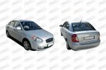 Prasco HN0193210OE облицовка передка на HYUNDAI ACCENT III седан (MC)