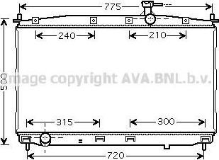 Prasco HY2173 радиатор, охлаждение двигателя на HYUNDAI SANTA FE II (CM)