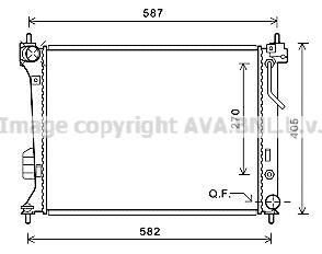 Prasco HY2428 радиатор, охлаждение двигателя на HYUNDAI i20 (PB, PBT)