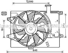 Prasco HY7567 вентилятор, охлаждение двигателя на HYUNDAI i30 купе