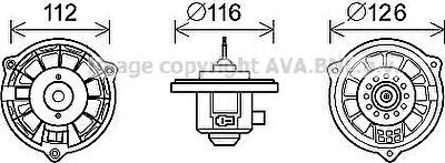 Prasco HY8362 электродвигатель, вентиляция салона на HYUNDAI ATOS (MX)