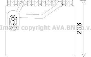 Prasco HYV368 испаритель, кондиционер на HYUNDAI SANTA FE II (CM)