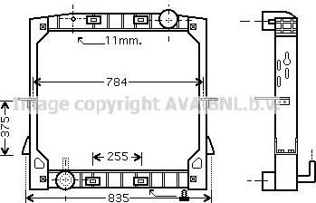 Prasco IV2085 радиатор, охлаждение двигателя на IVECO EuroStar