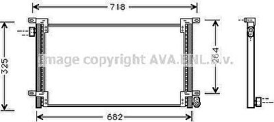 Prasco IV5044 конденсатор, кондиционер на IVECO DAILY III фургон/универсал