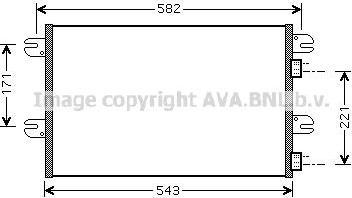 Prasco IV5063 конденсатор, кондиционер на IVECO EuroCargo