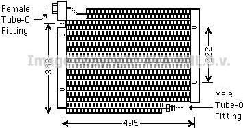 Prasco JE5004 конденсатор, кондиционер на JEEP CHEROKEE (XJ)