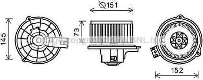 Prasco KA8219 электродвигатель, вентиляция салона на HYUNDAI GENESIS купе