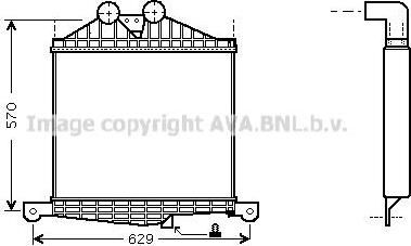 Prasco ME4185 интеркулер на MERCEDES-BENZ LK/LN2