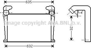 Prasco MN4035 интеркулер на MAN L 2000