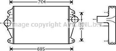 Prasco MN4036 интеркулер на MAN M 90