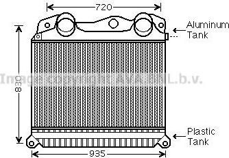 Prasco MN4055 интеркулер на MAN TGX