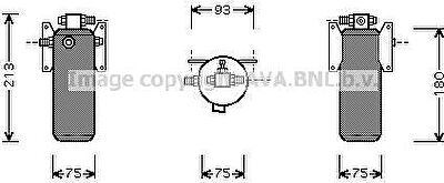 Prasco MND032 осушитель, кондиционер на MAN F 90