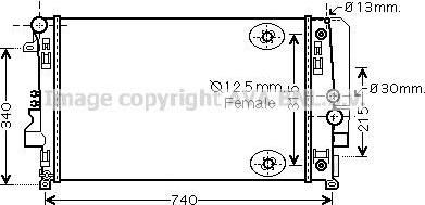Prasco MS2460 радиатор, охлаждение двигателя на MERCEDES-BENZ VITO автобус (W639)