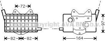 Prasco MS3294 масляный радиатор, двигательное масло на MERCEDES-BENZ SPRINTER 2-t фургон (901, 902)