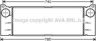 Prasco MS4371 интеркулер на MERCEDES-BENZ VITO автобус (W639)