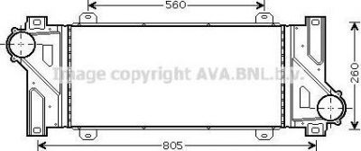 Prasco MS4448 интеркулер на MERCEDES-BENZ SPRINTER 2-t автобус (901, 902)