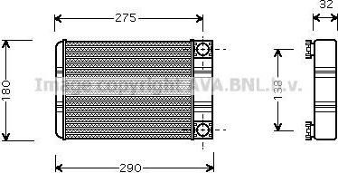 Prasco MS6312 теплообменник, отопление салона на MERCEDES-BENZ C-CLASS купе (CL203)