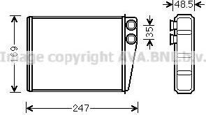 Prasco MS6673 теплообменник, отопление салона на MERCEDES-BENZ M-CLASS (W164)