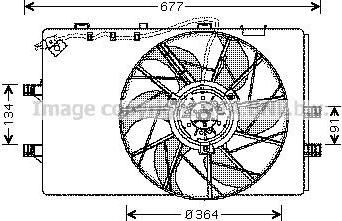 Prasco MS7509 вентилятор, охлаждение двигателя на MERCEDES-BENZ A-CLASS (W168)