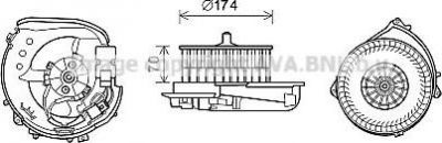 Prasco MS8622 электродвигатель, вентиляция салона на MERCEDES-BENZ S-CLASS купе (C140)