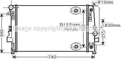 Prasco MSA2460 радиатор, охлаждение двигателя на MERCEDES-BENZ VITO автобус (W639)