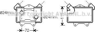 Prasco MSA3477 масляный радиатор, двигательное масло на MERCEDES-BENZ C-CLASS универсал (S202)