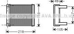 Prasco MSA6385 теплообменник, отопление салона на MERCEDES-BENZ SPRINTER 4-t фургон (904)