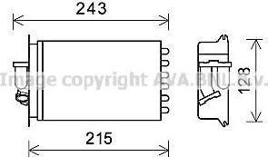 Prasco MSA6649 теплообменник, отопление салона на MERCEDES-BENZ S-CLASS (W140)